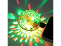 Mini Lámpara De Discoteca Led Multicolor Giratoria Con Control Usb Para Crear Ambiente.