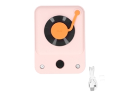Humidificador De Aire Con Doble Función De Pulverización, Luz Nocturna, Usb, Carga Inteligente, Digital, Rosa.