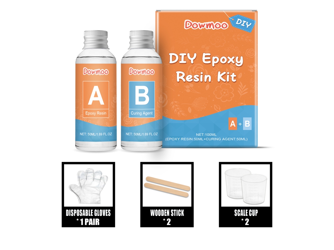 Kit de reparación de epoxi transparente para hacerlo tú mismo