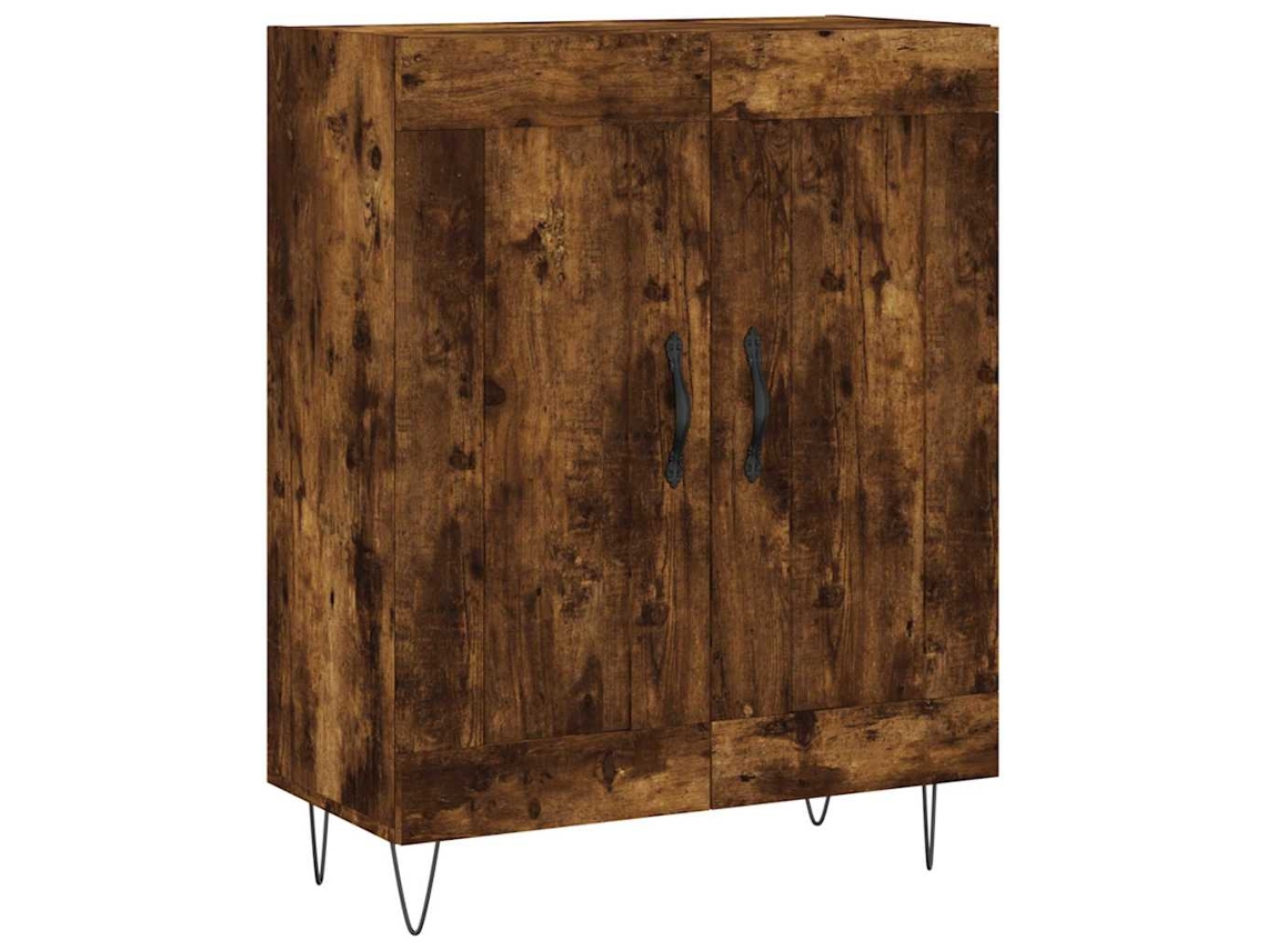 Maison Exclusive - Aparador De Madera De Ingeniería Roble Ahumado 69,5x34x90 Cm