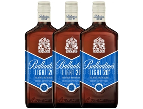 Whisky BALLANTINE'S Blended Ballantine's Light 20º (0.7 L - 3 unidades)