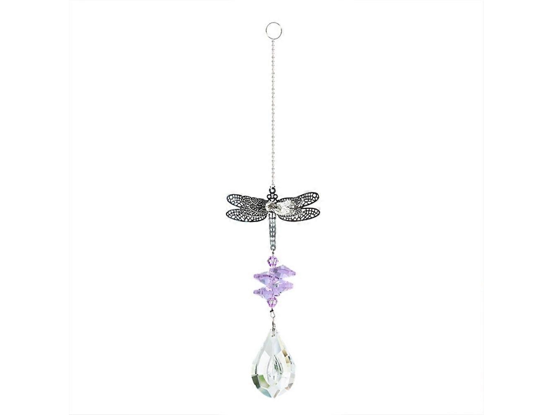 Colgante de libélula, atrapasol de cristal, creador de arcoíris, decoración para ventana