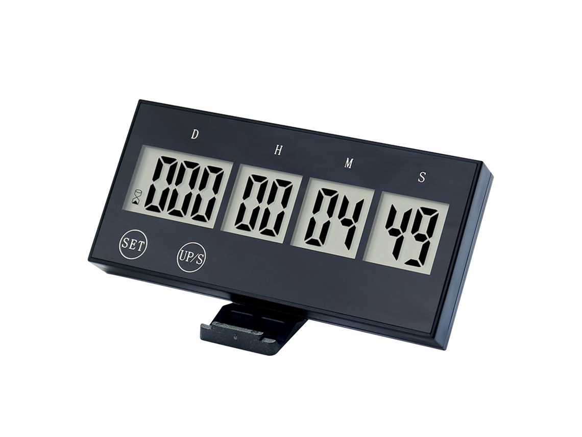 Temporizador Digital Target Con Pantalla Lcd Y Botón Táctil Para Estudio, Escuela Y Cocina - Negro