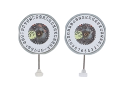2 Unidades De Movimiento De Cuarzo Pe28 Con Calendario Simple Para Reparación De Relojes (de 3 Y 6 Agujas)