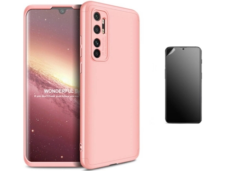 Kit Carcasa y Protector Xiaomi Mi Note 10 Lite Ultimatte Slim Armor 360º Rosa