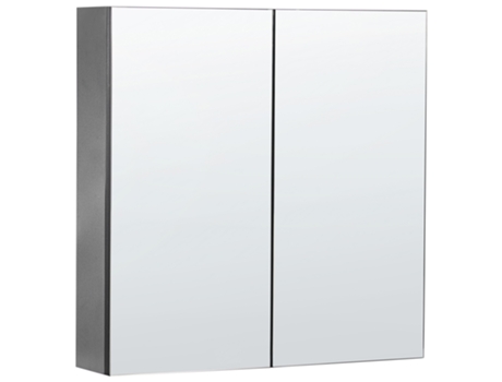 Armario de Baño BELIANI Navarra en Contrachapado Negro 60X14X60