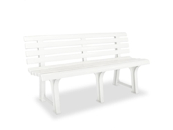 Banco Jardin VIDAXL White (145,5 cm)