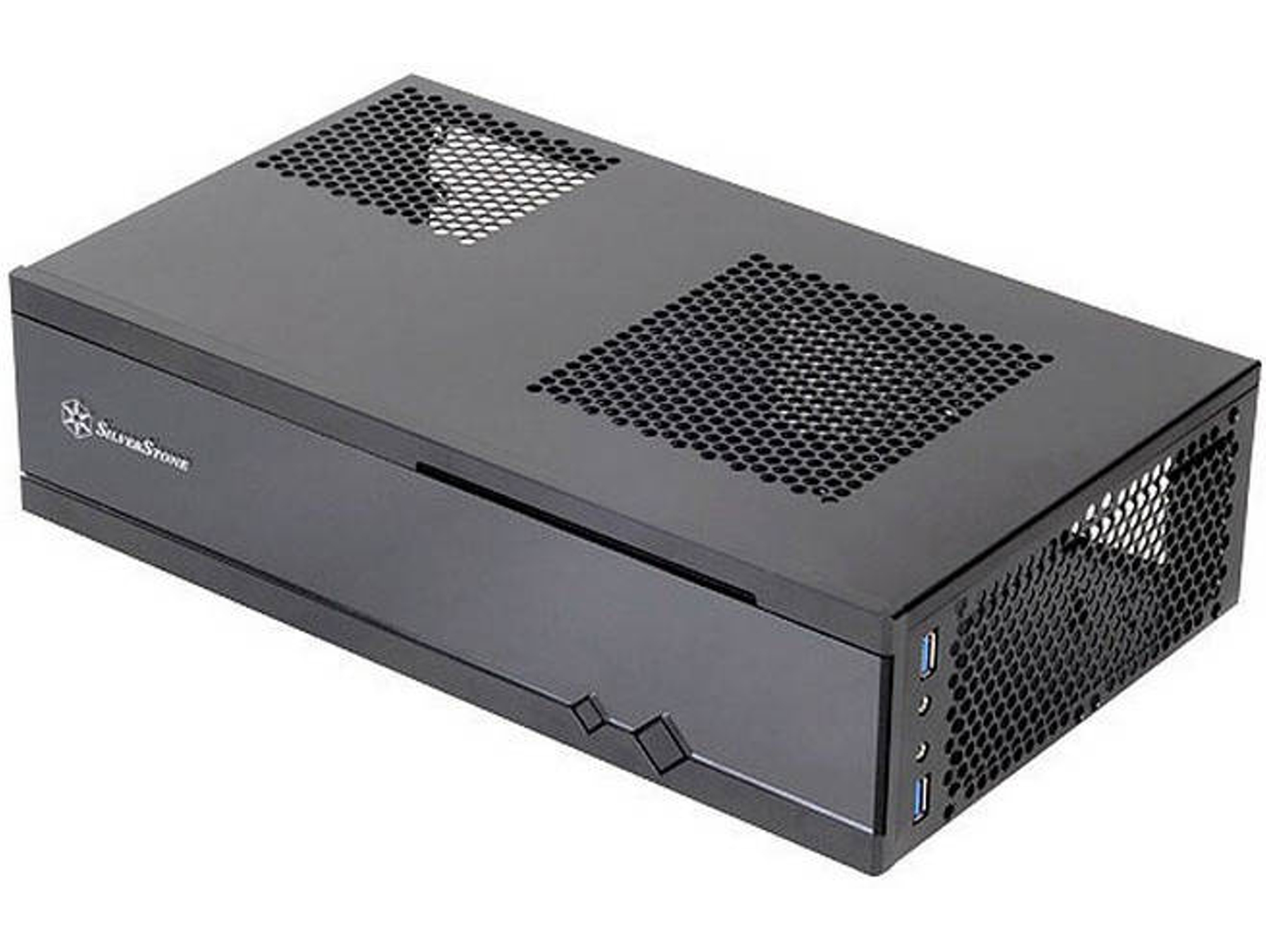 Caja PC SILVERSTONE ML05 (HTPC - Negro)