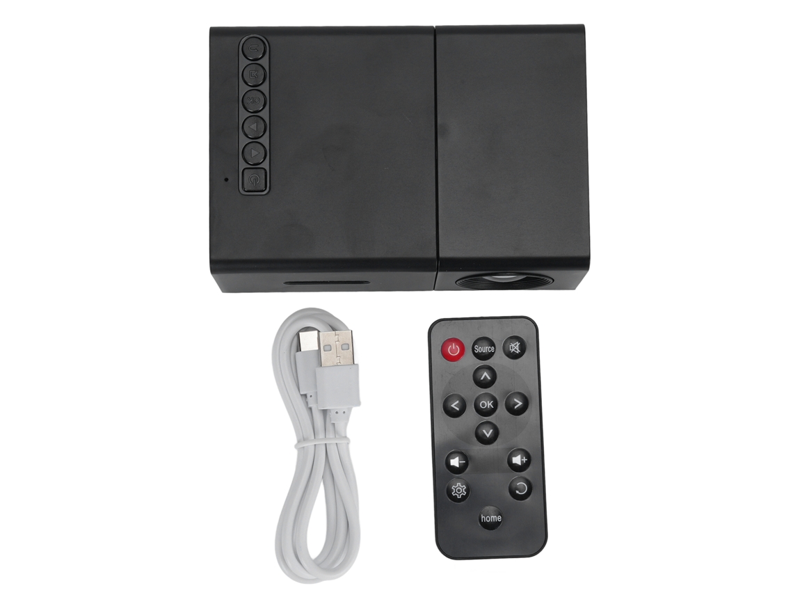 Proyector de películas LED portátil para exteriores compatible con computadora portátil