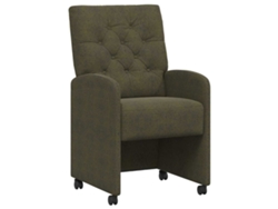 Juego de 2 sillas de comedor verde militar EXCLUSIVAS DE MAISON
