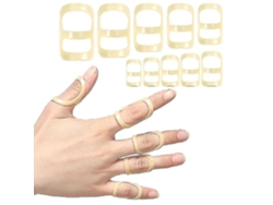 2pcs Esparcimiento De Dedo Oval 8 Splint Fijador De Articulaciones Protector Para Artritis Dedos Quebrados Actividad Diaria Talla 2