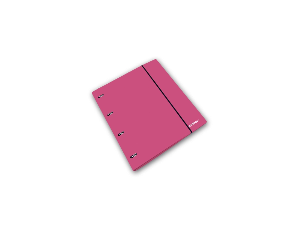 Capa AMBAR School A4 4 Argolas com Pautada