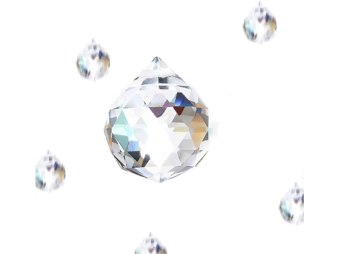 Decoración de cristal arcoíris, 24 bolas de cristal, cristal arcoíris