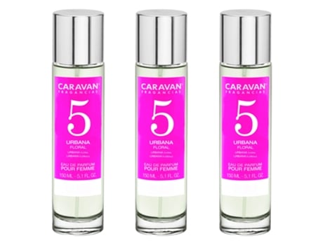 3x CARAVAN Perfume de Mujer Nº5 - 150ml