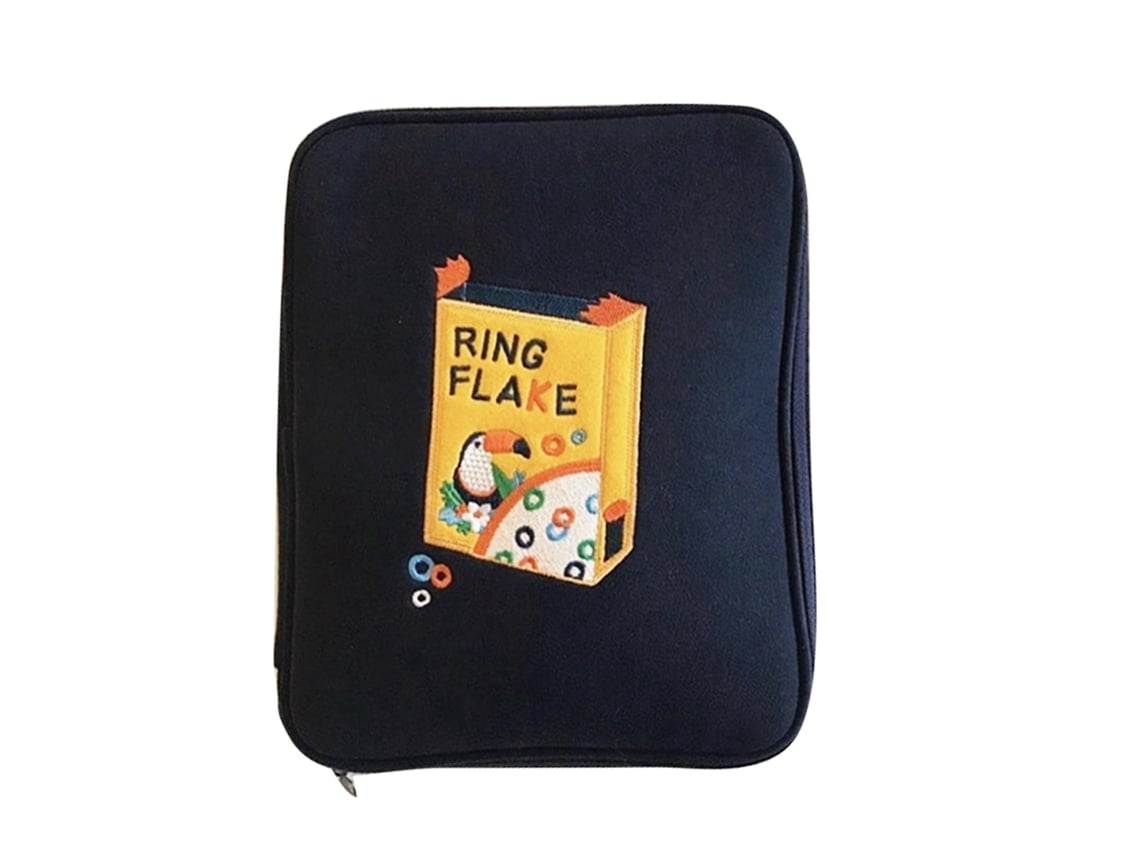 Bolsa Para Tablet E Notebook Estilo Cartoon De Torrada Com Bag Interna (proteção Bordada, Zíper Duplo À Prova D'água)
