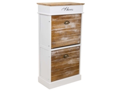 Zapateira WANDERLUST DECO (Madera - Blanco - 50 x 28 x 98 cm)