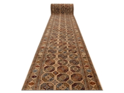 Alfombra De Pasillo Lana Keshan 7874/53555 Oriental Beige / Terracota - 100 Cm