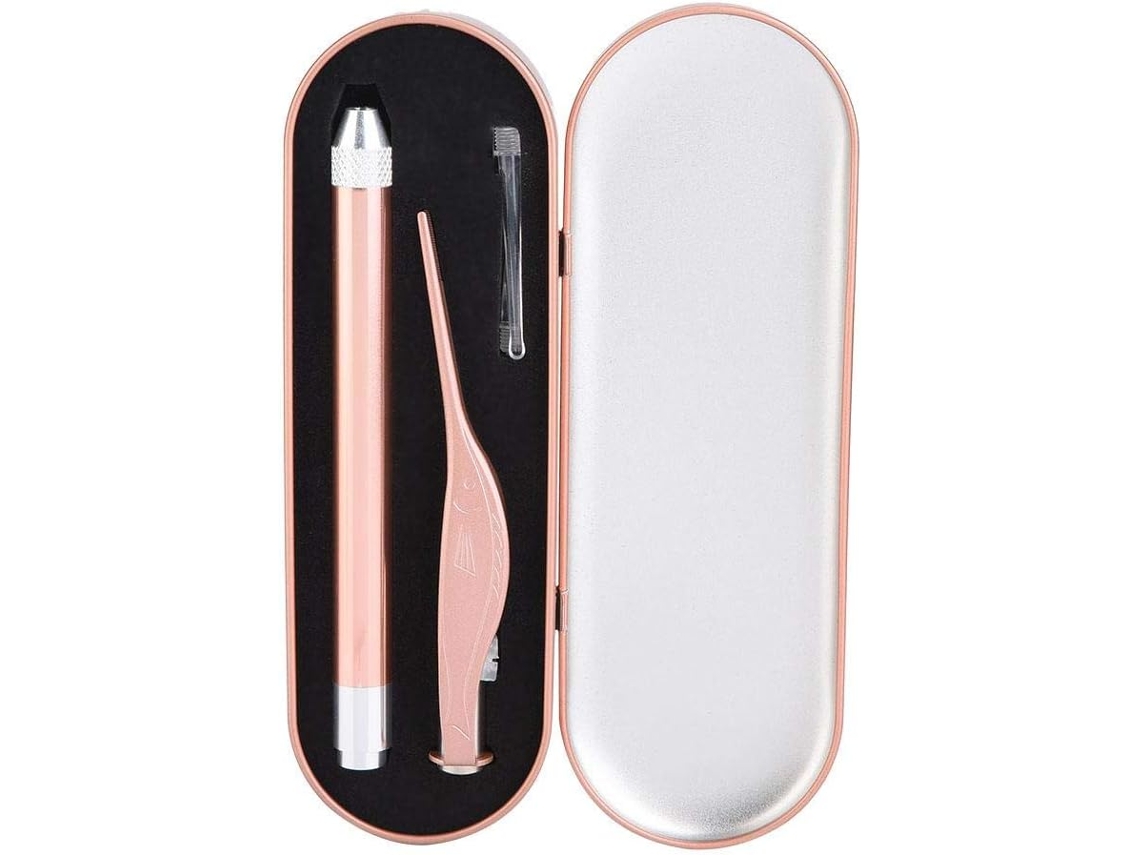 Selección de pinzas de acero inoxidable iluminadas para la depilación Socialme-eu