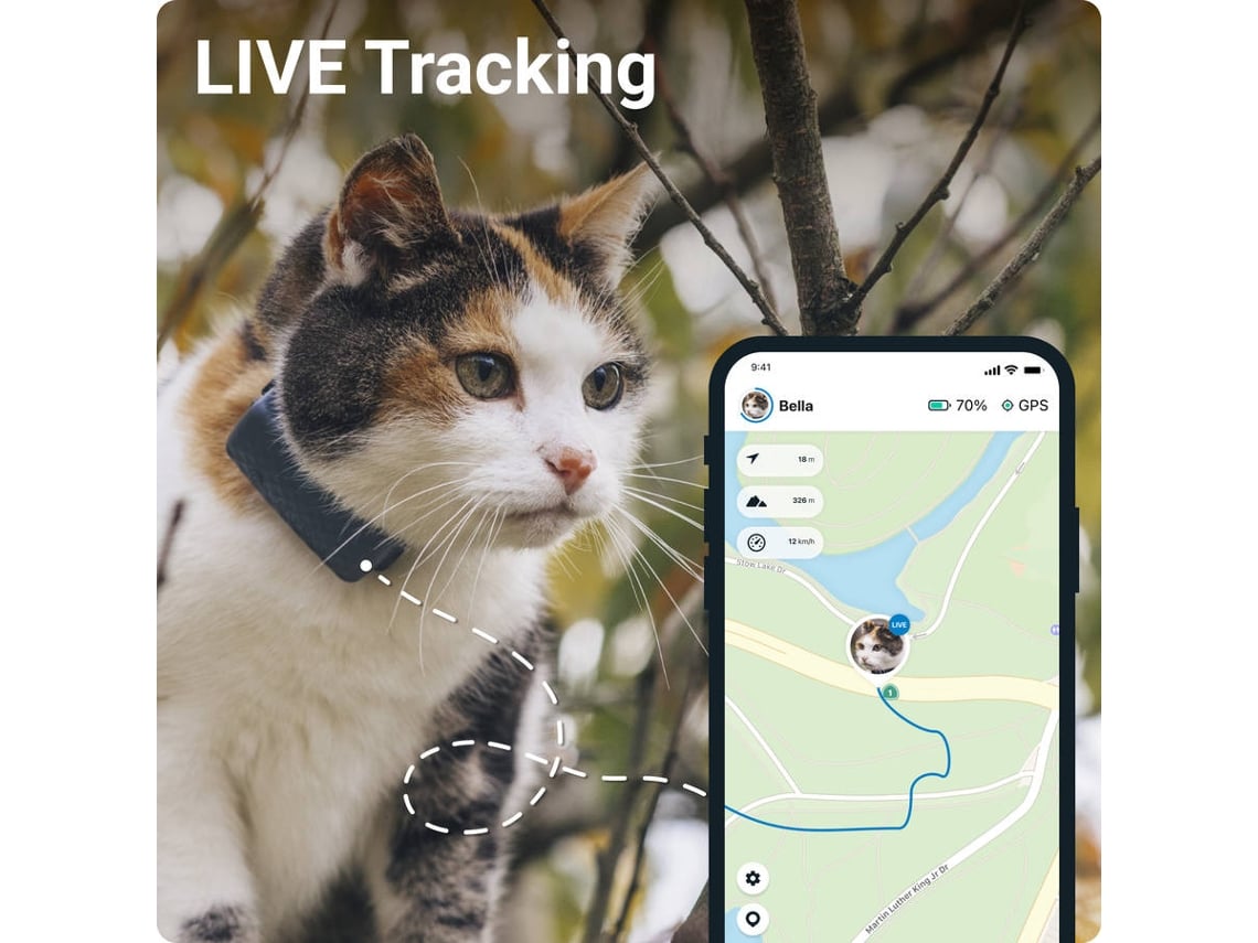 Localizador GPS para Gatos TRACTIVE Cat Mini (Azul)