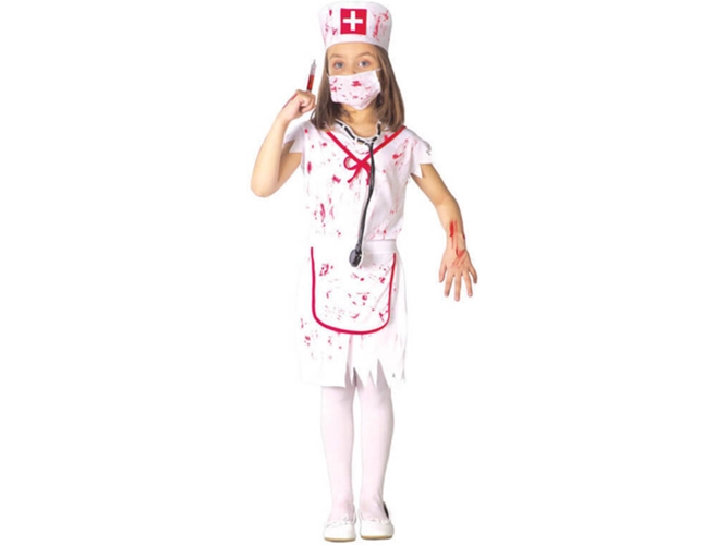 Disfraz de Niña DISFRAZZES Enfermera Zombi (Talla: 10 a 12 años)