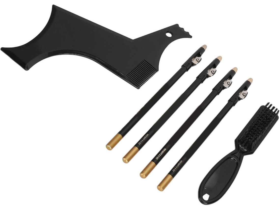 Kit De Plantillas Para Barba, Plantilla Para Dar Forma A La Barba Con Contorno Perfecto, Autoajustable, Elegante Para Hombres.