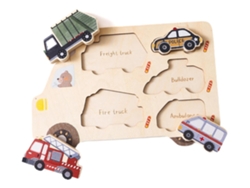 Rompecabezas de madera, juguete, rompecabezas de coche Slowmoose