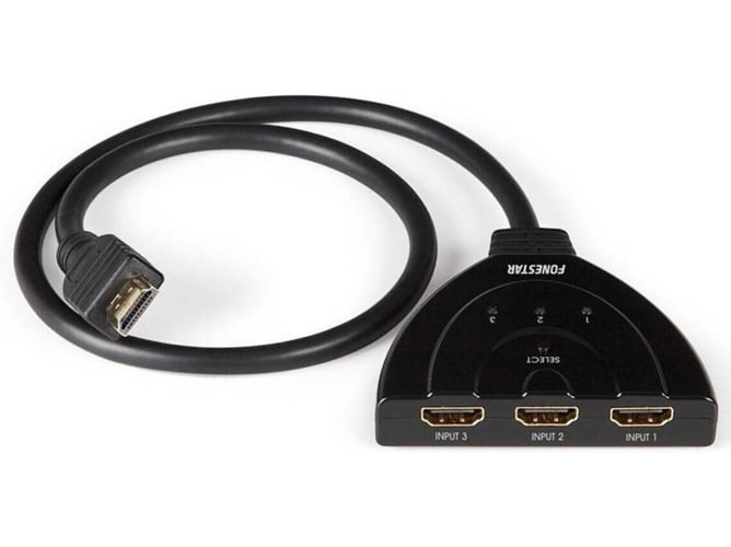 Cable HDMI FONESTAR FO-373 (Seletor HDMI 3x1 - Macho-Hembra )