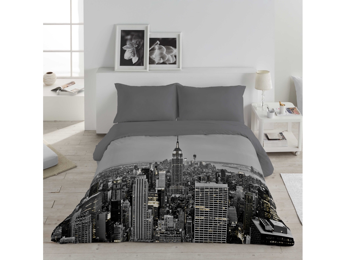 Conjunto de Fundas de Edredón ICEHOME Estampada Cama Extra Fabricado España Wall Multicolor - 3pcs (CAMA 150 cm)