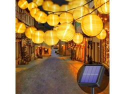 Guirnalda De Luces Solares Para Exteriores - 5 M - 20 Luces Led - 8 Modos