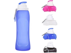 Botella De Agua Deportiva Sin Bpa, 500 Ml, Ultraligera, Plegable Y A Prueba De Fugas Rosewell (azul)