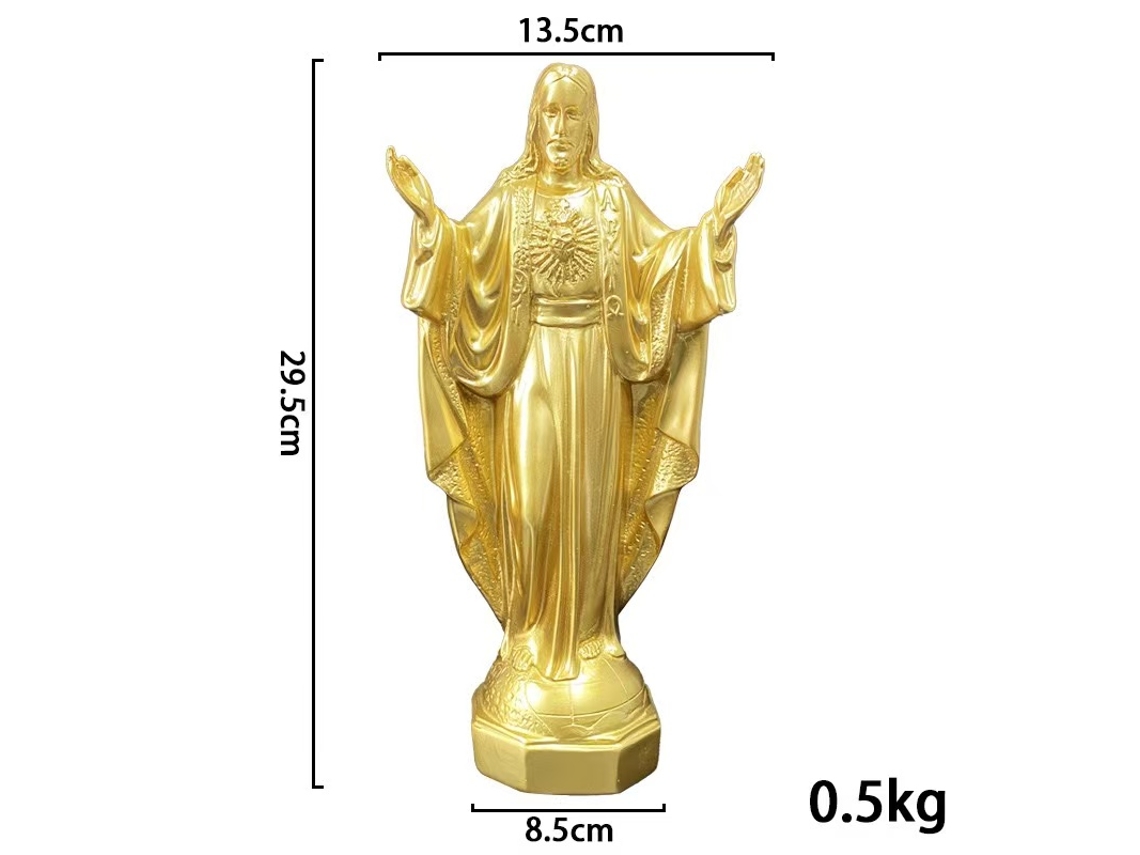 Nueva Escultura de Resina de la Virgen María, Ecológica, para Uso Interior y Exterior.