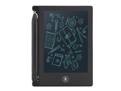 Tablet De Escrita Lcd 4.5 Polegadas Ultra Fina Para Crianças Quadro De Desenho E Escrita Preto