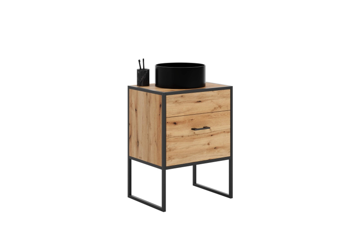 Armario de baño 80 cm estilo loft Kobi AURA