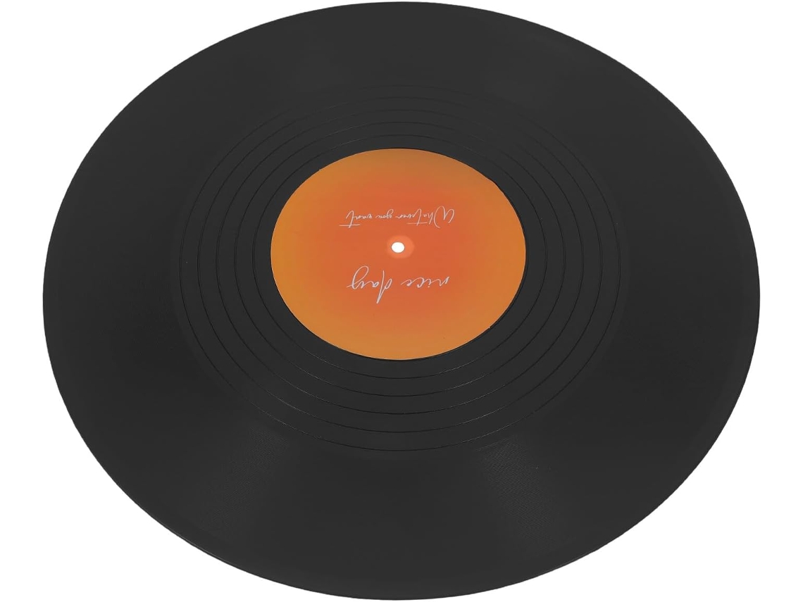 Disco Vinilo Virgen Acabado Plástico Resistente Diseño Grafiti Decoración Hogar Oficina