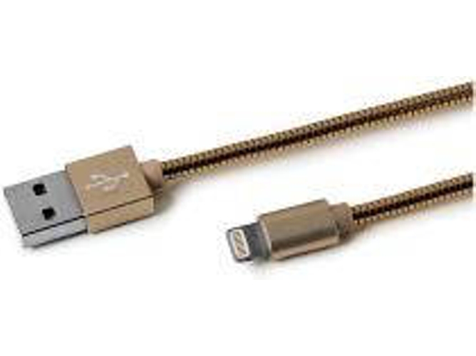 Cable Lightning CELLY USBLIGHTSNAKEGD Dorado