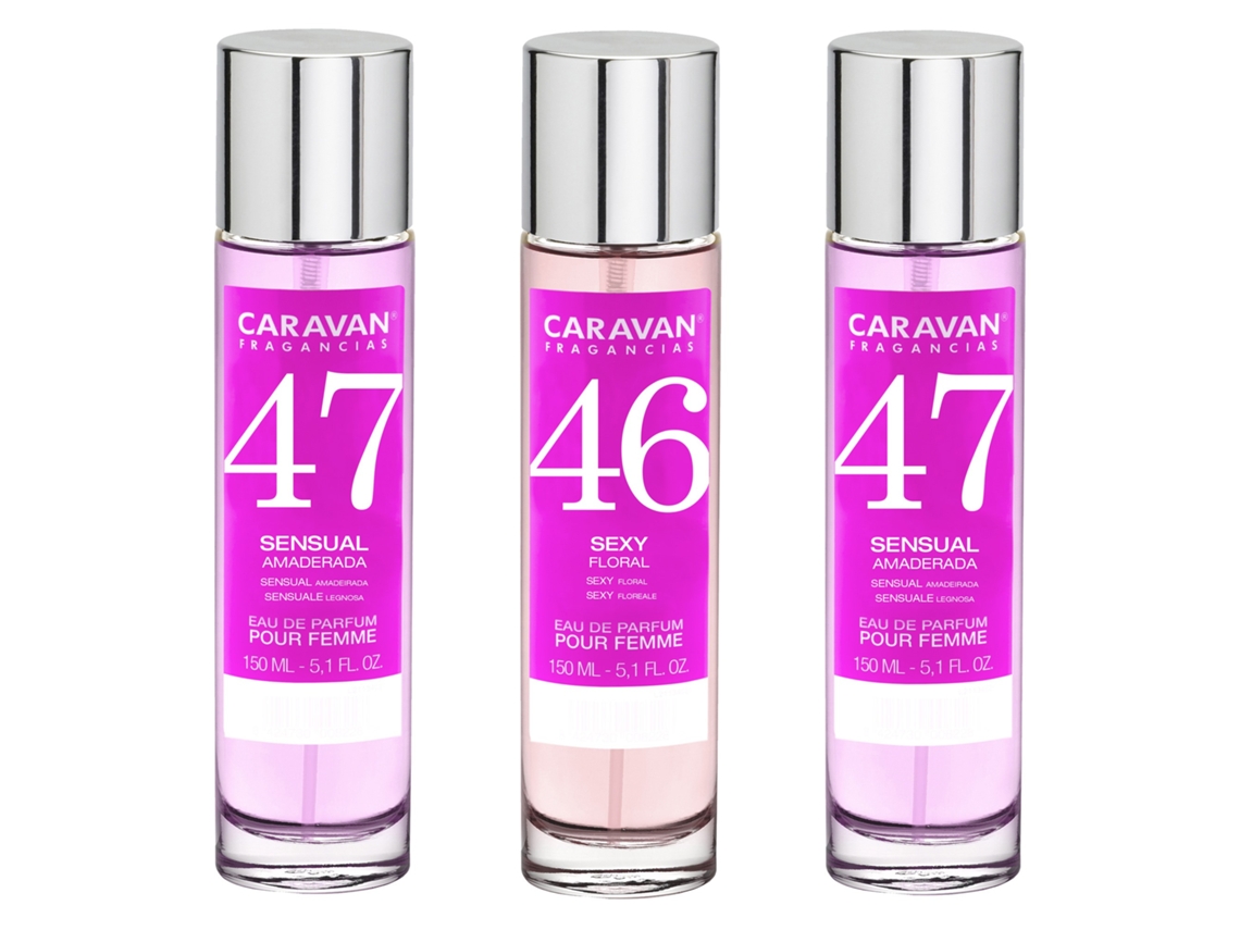 3x CARAVAN Perfume de Mujer Nº46 (2)Nº47 - 150ml