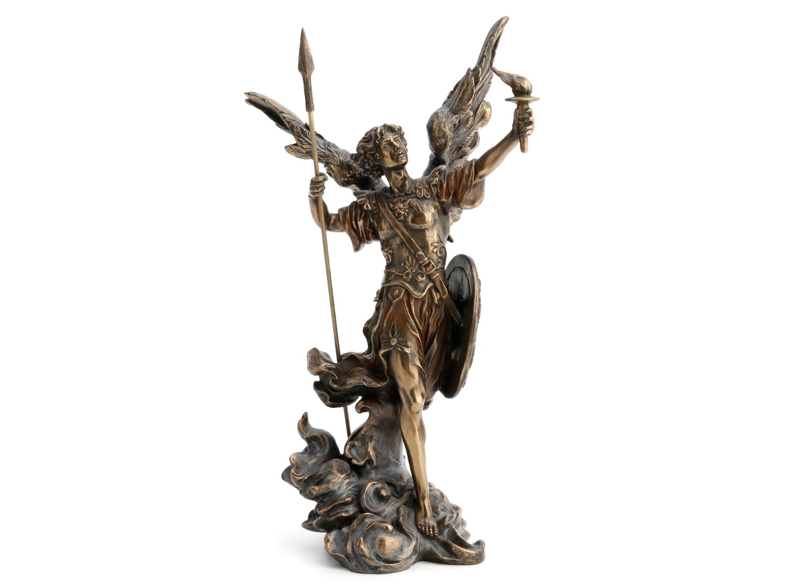 Figura Ángel Uriel Crudo de Resina 36*13*21cm Figura