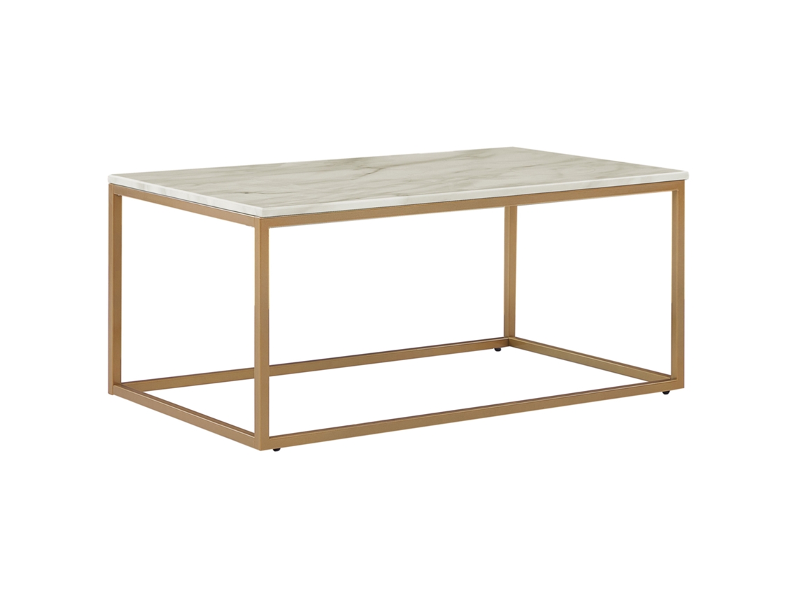 Mesa auxiliar BELIANI Delano de MDF Beige 60x100x45