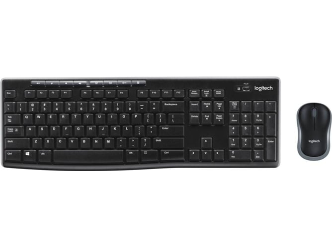 Teclado + Ratón LOGITECH MK270 (Inalámbrico - Teclado Numérico)