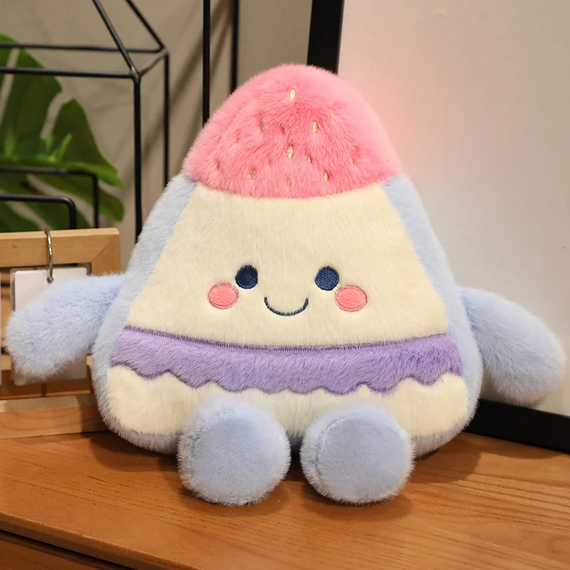 (rosa, 25 Cm) Lindo Peluche Realista De Pastel De Frutas De Anime Con Dibujos Animados