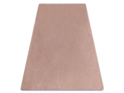 Alfombra de Lavado Moderna Posh Shaggy, Felpa, Gruesa Antideslizante, Rubor Rosado (80 x 150 cm)
