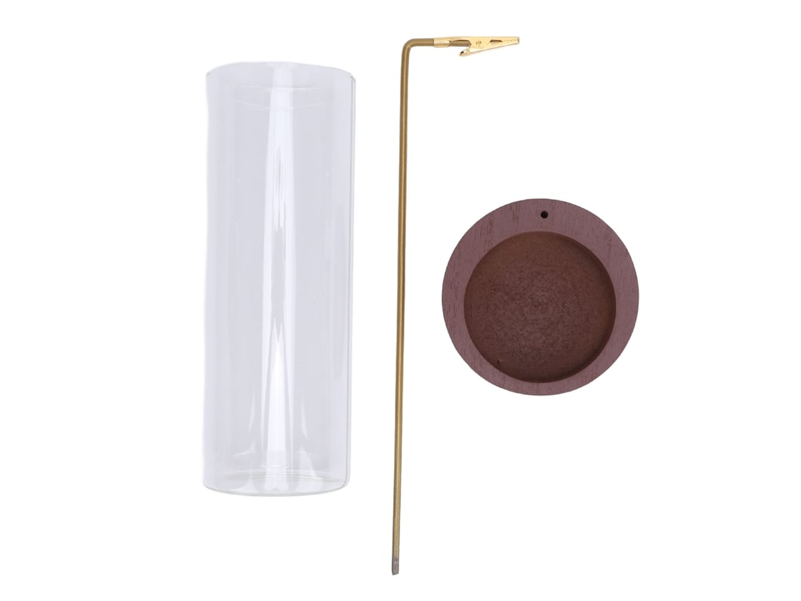 Porta Incienso De Madera Maciza Y Cristal: Diseño Elegante Para La Decoración Del Hogar, Yoga Y Estilo.