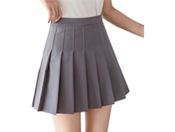Falda Plisada Transparente De Talle Alto Para Mujer, Uniforme Escolar De Tenis, Minifalda Corta Con Forro En Forma De A.