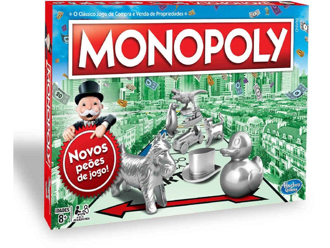 Juego de Mesa MONOPOLY Clásico (Edad Mínima Recomendada: 8 años - Versión en Portugués)