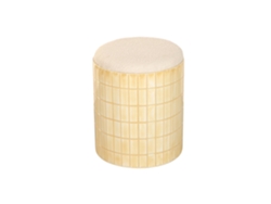 Reposapies Metal Poliester Mosaico Crema 37x37x45cm
