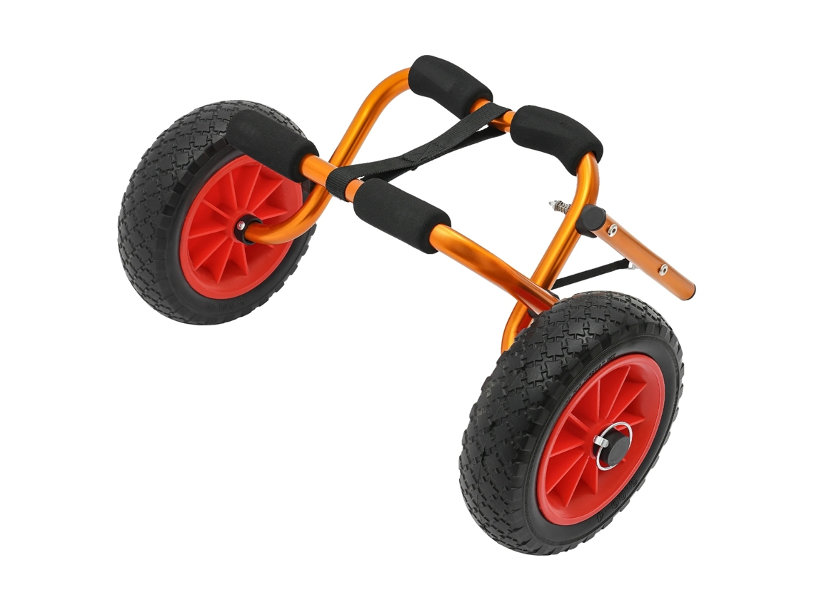 Carrito para kayak, diseño plegable, capacidad de carga de 80 kg, color naranja y negro OEM