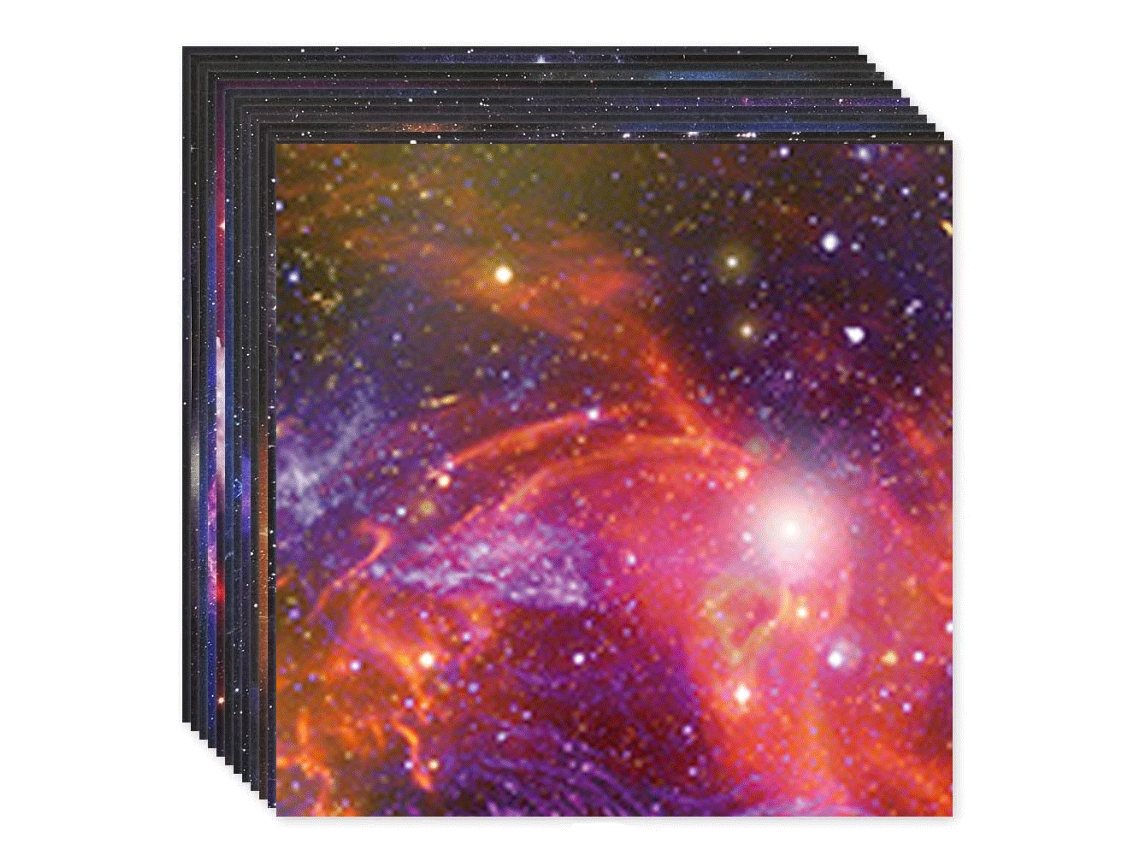 Bloc de Papel para Álbum de Recortes Starry Sky - 15x15 cm, Varios Patrones, 150 Piezas NEVEANCE