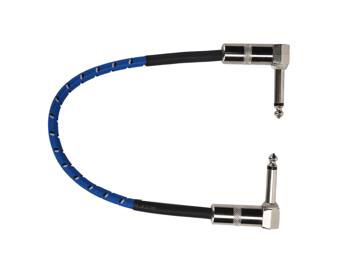 Cable De Efectos Para Guitarra De 6,35 Mm Con Conector En Ángulo De 90 Grados Para Pedales Y Accesorios Para Instrumentos Musicales.