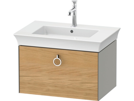 DURAVIT Tulip blanco, mueble de lavabo colgado en la pared, ancho 684 x fondo 458mm, con 1x extraíble, con tirador, WT42510