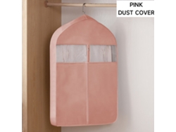 2 fundas para ropa, bolsa gruesa de tela no tejida, resistente al polvo, Digitallab (rosa/60 x 10 x 128 cm)
